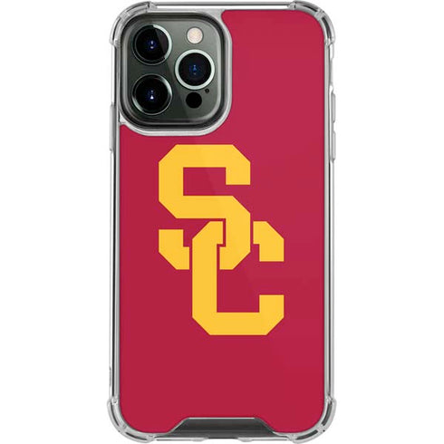 University of Southern California USC Red Logo iPhone 15 Pro Max Clear Case
